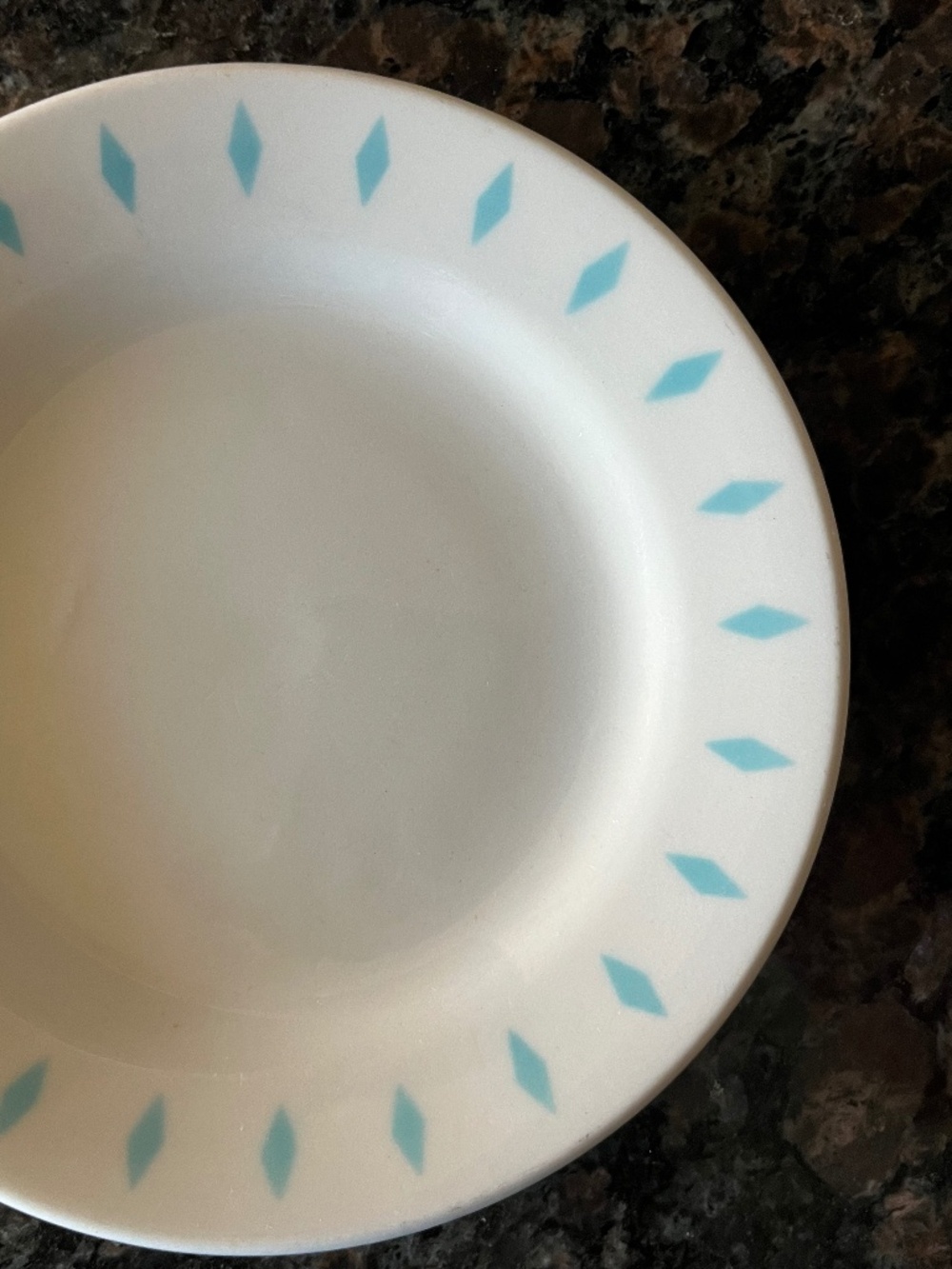 Vintage Vandesca China Diamond Pattern Side Plate